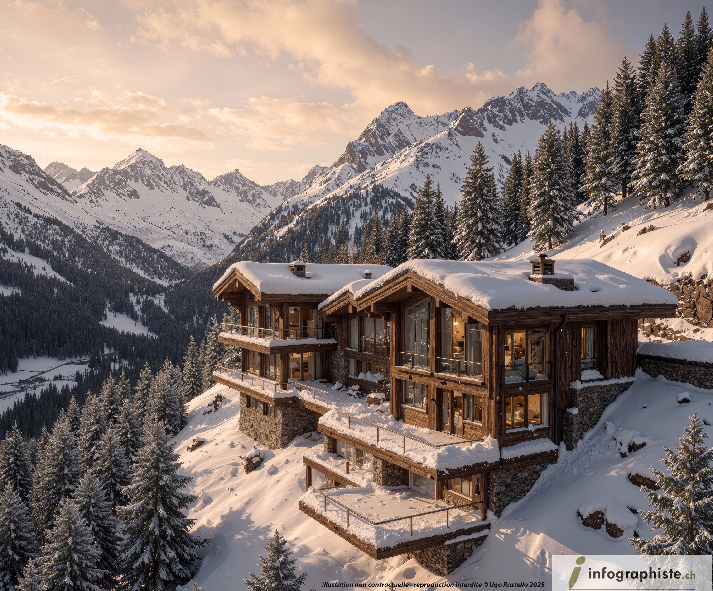 Chalet de montagne — Alpes suisses